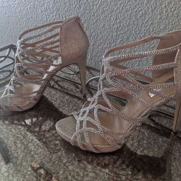 I.N.C Rhinestone evening high heels size 10 - Picture 6 of 6